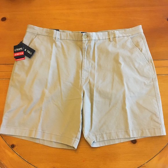 Chaps Big&Tall Stretch Flat Front shorts - Picture 2 of 8